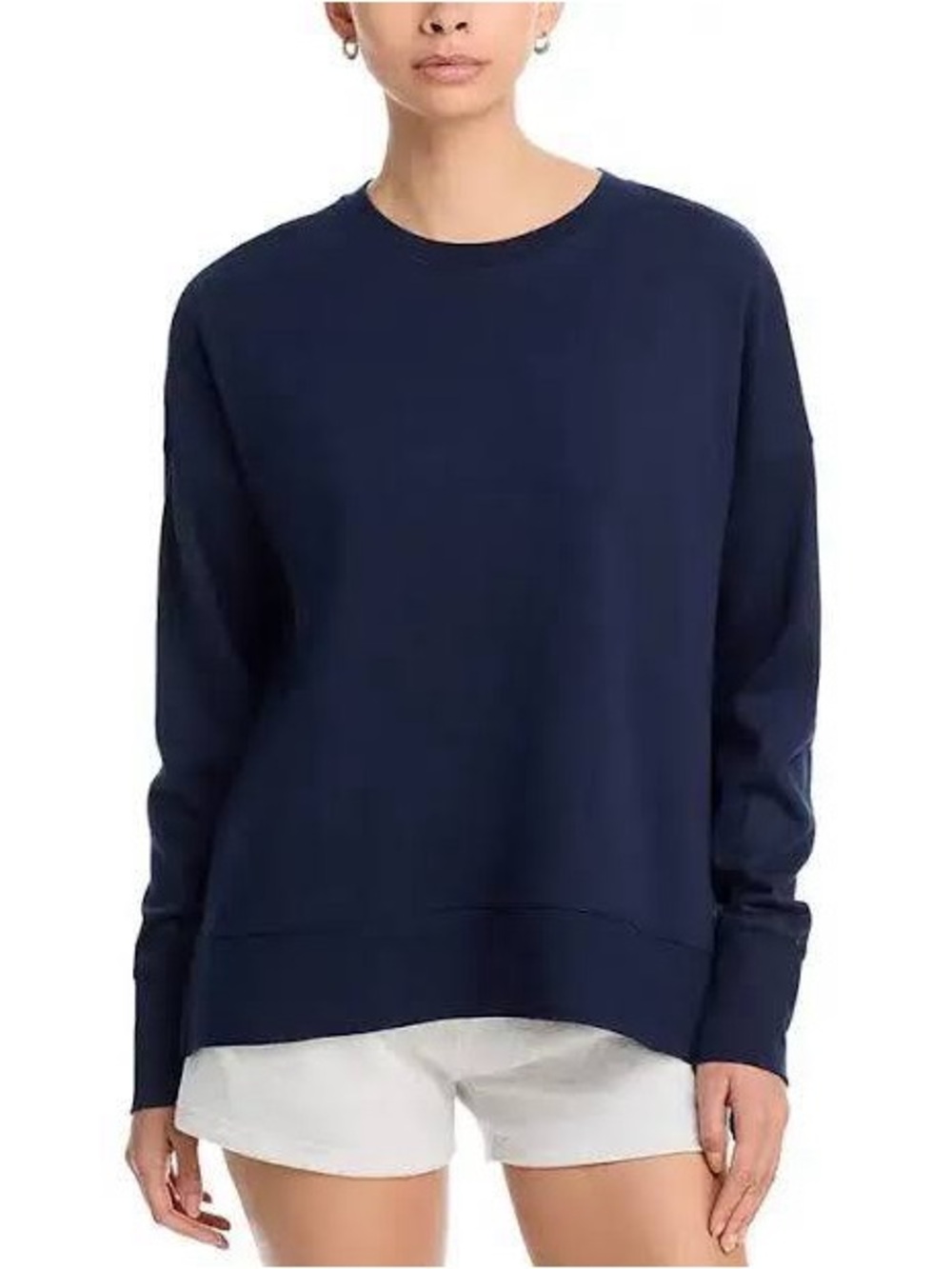 Sweaty Betty After Class Side Split Thumbhole Sweatshirt Navy Blue S